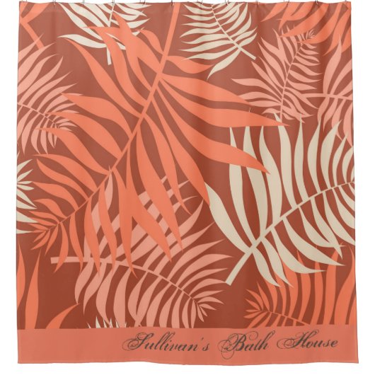 Mandarine Orange Duschvorhang (Vorderseite)