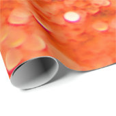 Mandarine Orange Glitzer Design Geschenkpapier (Rolleneckpunkt)