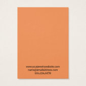 Mandarine Orange Necklace Display Card (Rückseite)