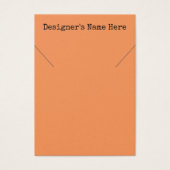 Mandarine Orange Necklace Display Card (Vorderseite)