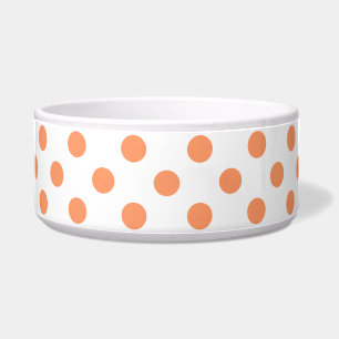 Mandarine Orange Polka Dots Circles Napf