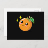 Mandarine Orange Postkarte (Vorne/Hinten)