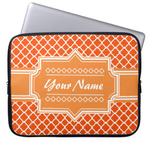Mandarine Orange Quatrefolie Personalisiert Laptopschutzhülle