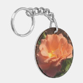 Mandarine Orange Rose Schlüsselanhänger (Vorderseite links)