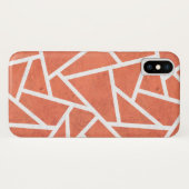 Mandarine-Orangenmosaik Case-Mate iPhone Hülle (Rückseite (Horizontal))