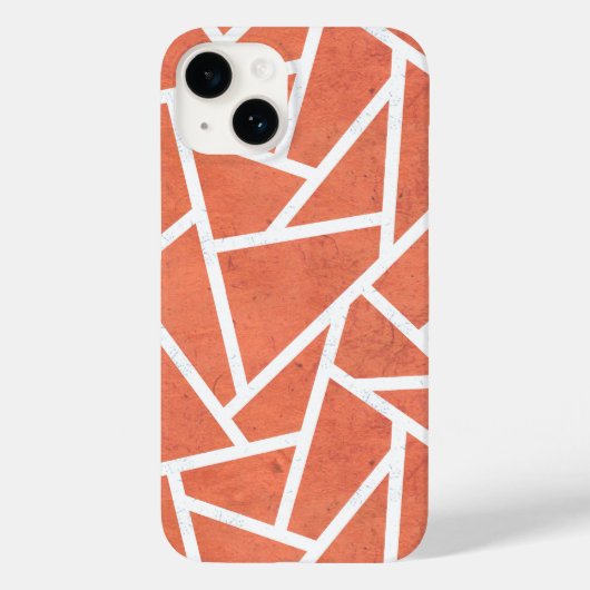 Mandarine-Orangenmosaik Case-Mate iPhone Hülle (Rückseite)