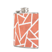 Mandarine-Orangenmosaik Flachmann (Links)