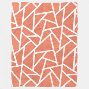 Mandarine-Orangenmosaik Fleecedecke