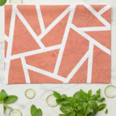 Mandarine-Orangenmosaik Geschirrtuch (Gefaltet)