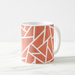 Mandarine-Orangenmosaik Kaffeetasse