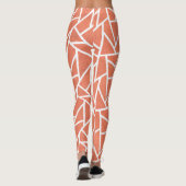 Mandarine-Orangenmosaik Leggings (Rückseite)