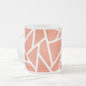 Mandarine-Orangenmosaik Mattglastasse (Vorderseite Links)