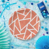 Mandarine-Orangenmosaik Pappteller (Party)
