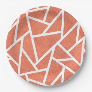 Mandarine-Orangenmosaik Pappteller