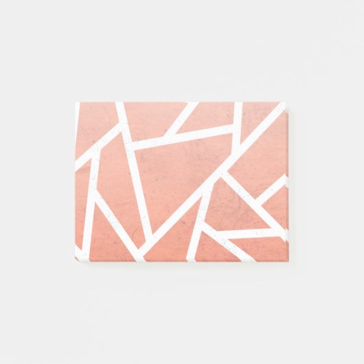 Mandarine-Orangenmosaik Post-it Klebezettel (Vorderseite)