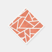 Mandarine-Orangenmosaik Serviette (Ecke)