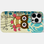 Mandarine Owl Birdcage Tree Case-Mate iPhone Hülle (Rückseite (Horizontal))