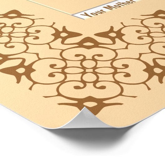 Mandarine Pedigree Chart meiner Vorfahren Poster (Ecke)