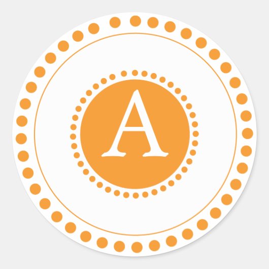 MANDARINE - PERSONALISIERTE UMSCHLAG AUFKLEBER (Vorderseite)