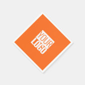 Mandarine Pop - Logo hinzufügen Serviette (Ecke)