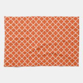 Mandarine Quatrefoil Klee-Muster Handtuch (Horizontal)