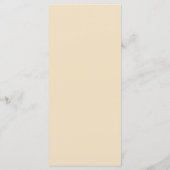 Mandarine Rose Personalisiert Hochzeitsprogramm Programm (Rückseite)