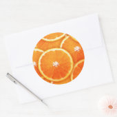 Mandarine Runder Aufkleber (Umschlag)
