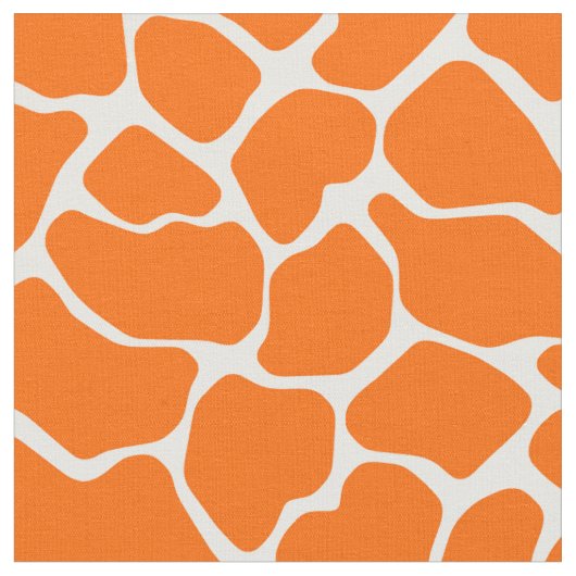 Mandarine-Safari-Giraffe Stoff (Nahaufnahme)