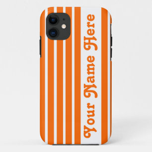 Mandarine Safari Streifen mit Namen Case-Mate iPhone Hülle