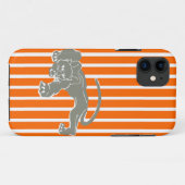 Mandarine Safari Strip mit Leopard Case-Mate iPhone Hülle (Rückseite (Horizontal))
