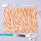 Mandarine-SafariZebra Seidenpapier (Handwerk)