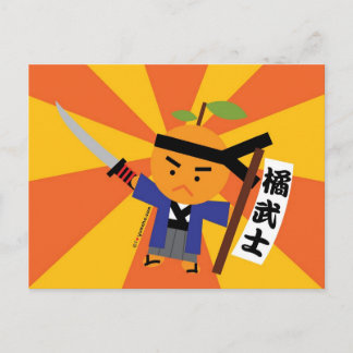 Mandarine Samurai Postcard Postkarte