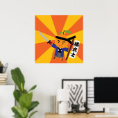 Mandarine Samurai Poster (Heimbüro)
