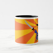 Mandarine-Samurai-Tasse Zweifarbige Tasse (Mittel)