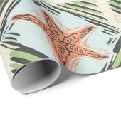 Mandarine Starfish Verpackungspapier Geschenkpapier (Rolleneckpunkt)