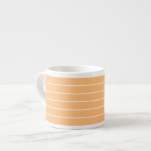 Mandarine Streifen SMALL 6oz ESPRESSO CUPS
