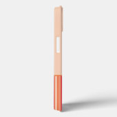 Mandarine Stripe Poodle Case-Mate iPhone Hülle (Rückseite / Rechts)