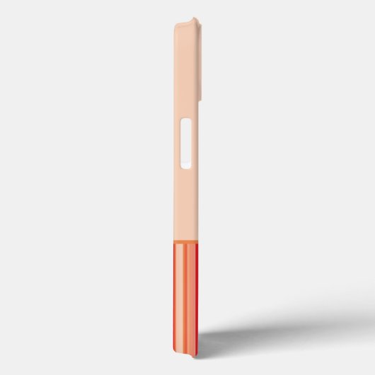 Mandarine Stripe Poodle Case-Mate iPhone Hülle (Rückseite / Rechts)