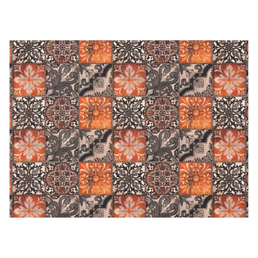 Mandarine Tischdecke (Vorderseite (Horizontal))