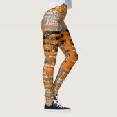 Mandarine Traum Leggings: Artistic Orange Splendor Leggings (Rechts)
