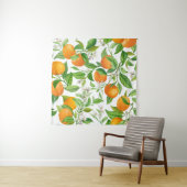 Mandarine: Tropisches Farbpattern Wandteppich (Beispiel (Horizontal))