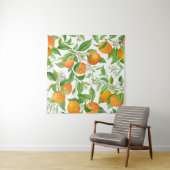 Mandarine: Tropisches Farbpattern Wandteppich (Beispiel)