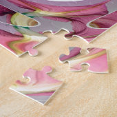 Mandarine-und Rosen-abstrakte Collage Puzzle (Seite)