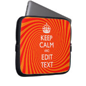 Mandarine und Rot-Swirl-Dekoration für Ihre Behalt Laptopschutzhülle (Vorne Rechts)