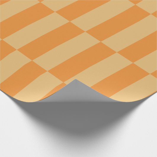Mandarine- und Wheatbeermuster Geschenkpapier (Ecke)