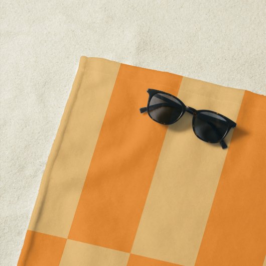 Mandarine- und Wheatbeermuster Strandtuch (Beispiel)