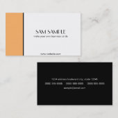 Mandarine Visitenkarte (Vorne/Hinten)