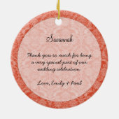 Mandarine Wedding Bridesmaid Weihnachtsschmuck (Hinten)