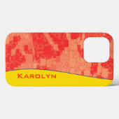 Mandarine Zeal Tiled Artwork Case-Mate iPhone Hülle (Rückseite (Horizontal))