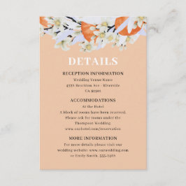 Mandarine Zitrusfrüchte blühende Branchen Wreath F Begleitkarte